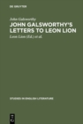 John Galsworthy's letters to Leon Lion - eBook