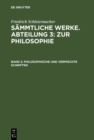 Philosophische und vermischte Schriften - eBook