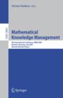 Mathematical Knowledge Management : 4th International Conference, MKM 2005, Bremen, Germany, July 15-17, 2005, Revised Selected Papers - eBook