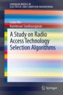 A Study on Radio Access Technology Selection Algorithms - eBook