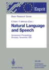 Natural Language and Speech : Symposium Proceedings Brussels, November 26/27, 1991 - eBook