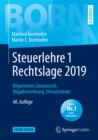 Steuerlehre 1 Rechtslage 2019 : Allgemeines Steuerrecht, Abgabenordnung, Umsatzsteuer - eBook