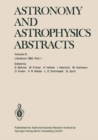 Astronomy and Astrophysics Abstracts : Literature 1982, Part 1 - eBook