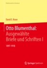 Otto Blumenthal: Ausgewahlte Briefe und Schriften I : 1897-1918 - eBook