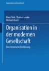 Organisation in der modernen Gesellschaft : Eine historische Einfuhrung - eBook