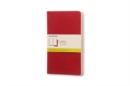 Moleskine Plain Cahier L - Red Cover (3 Set) - Book