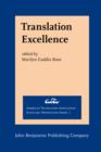 Translation Excellence : Assessment, Achievement, Maintenance - eBook