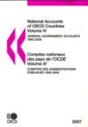 National Accounts of OECD Countries 2007, Volume IV, General Government Accounts - eBook