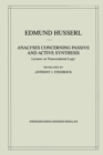 Analyses Concerning Passive and Active Synthesis : Lectures on Transcendental Logic - eBook