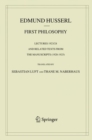 First Philosophy : Lectures 1923/24 and Related Texts from the Manuscripts (1920-1925) - eBook