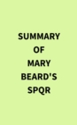 Summary of Mary Beard's SPQR - eBook