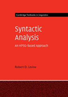 Syntactic Analysis : An HPSG-based Approach