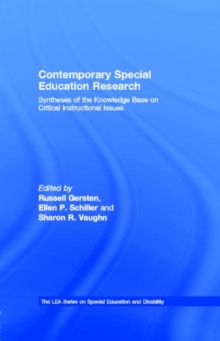 Contemporary Special Education Research : Syntheses of the Knowledge Base on Critical Instructional Issues