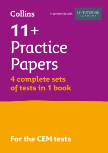 11+ Verbal Reasoning, Non-Verbal Reasoning & Maths Practice Papers (Bumper Book with 4 sets of tests) : For the 2024 Cem Tests