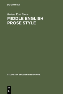 Middle English prose style : Margery Kempe and Julian of Norwich