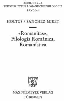 Romanitas - Filologia Romanica - Romanistica