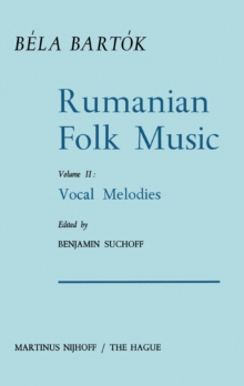 Rumanian Folk Music : Vocal Melodies