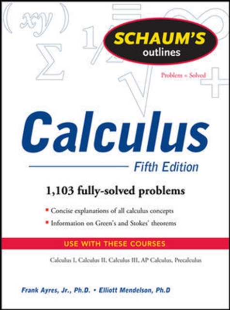 Schaum's Outline of Calculus, 5ed : Schaum's Outline of Calc, 5ed, EPUB eBook