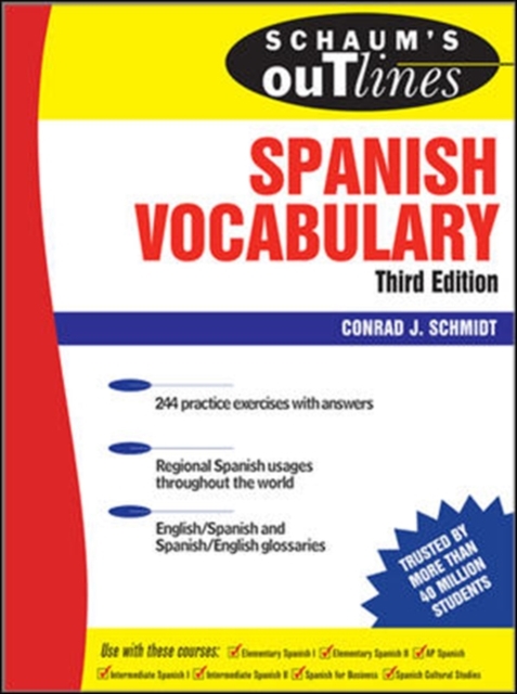 Schaum's Outline of Spanish Vocabulary, 3ed, EPUB eBook