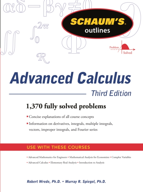 Schaum's Outline of Advanced Calculus, Third Edition, EPUB eBook