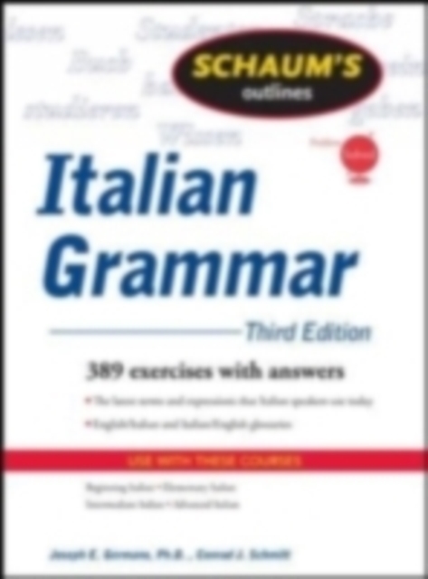 Schaum's Outline of Italian Grammar, Third Edition, EPUB eBook
