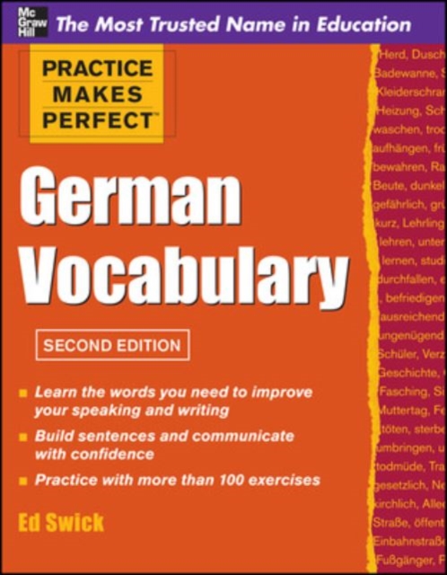 Practice Makes Perfect German Vocabulary, Paperback / softback Book