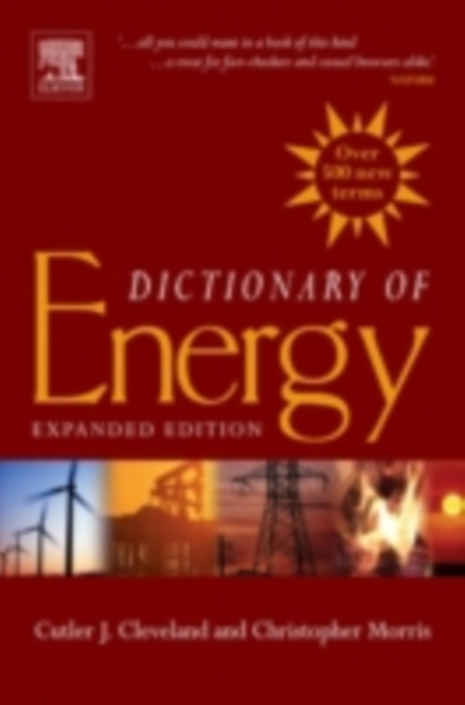 Dictionary of Energy : Expanded Edition, PDF eBook