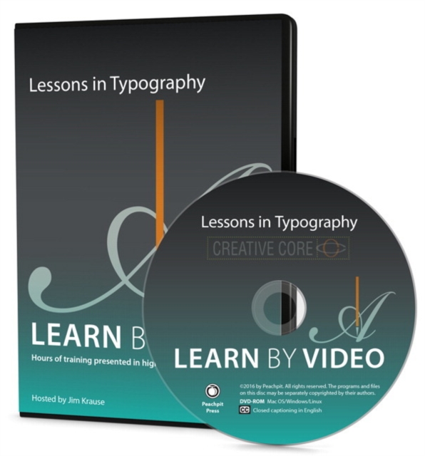 Lessons in Typography Learn by Video, DVD-ROM Book