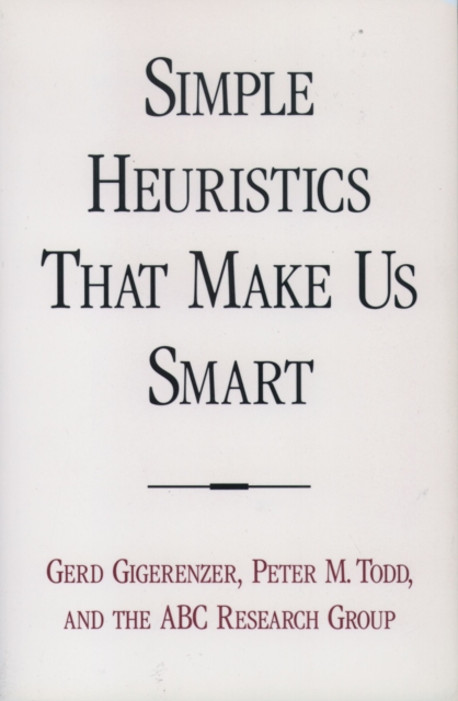 Simple Heuristics that Make Us Smart, EPUB eBook