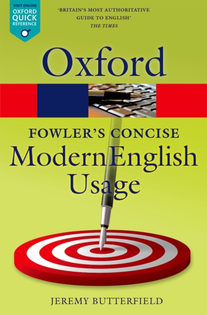 Fowler's Concise Dictionary of Modern English Usage, EPUB eBook