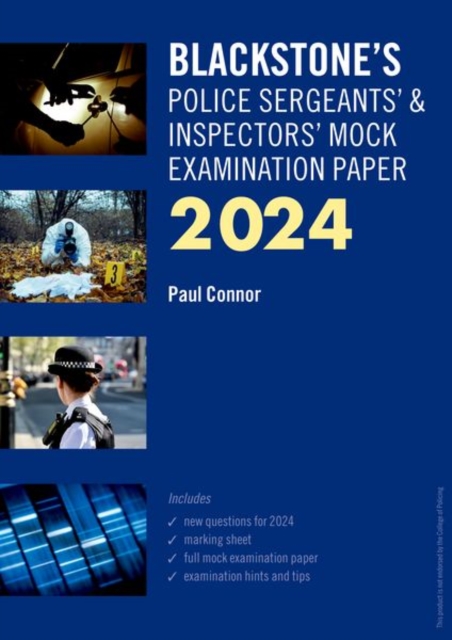 Blackstone's Police Sergeants' and Inspectors' Mock Exam 2024, Paperback / softback Book