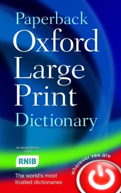 Paperback Oxford Large Print Dictionary, Paperback / softback Book