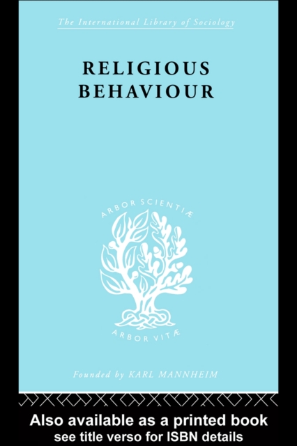 Religious Behaviour, PDF eBook