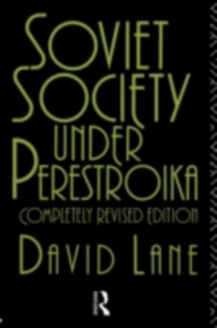Soviet Society Under Perestroika, PDF eBook
