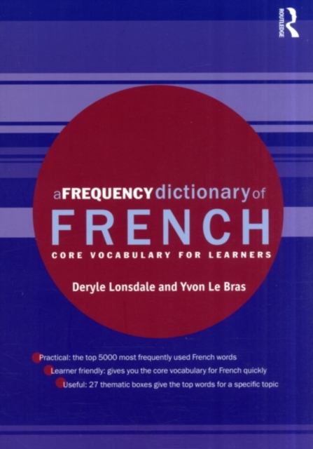 A Frequency Dictionary of French : Core Vocabulary for Learners, PDF eBook