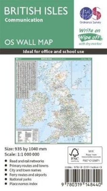 British Isles Communication, Sheet map, rolled Book