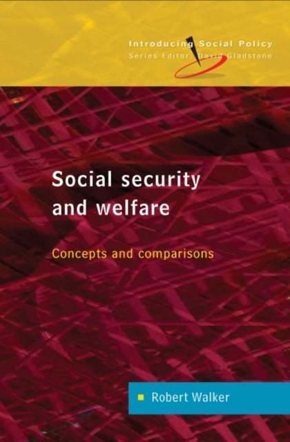 Social Security and Welfare: Concepts and Comparisons, PDF eBook