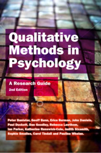 Qualitative Methods in Psychology: a Research Guide, EPUB eBook