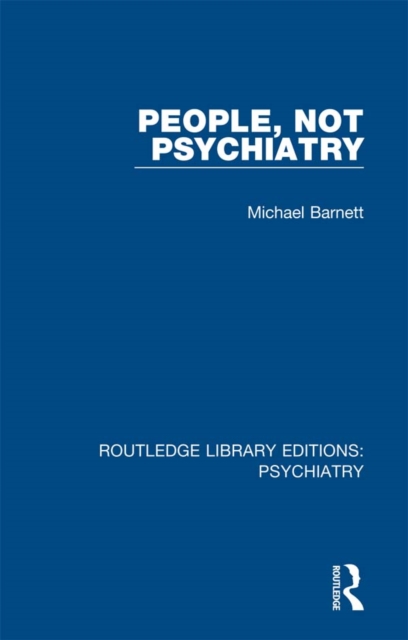 People, Not Psychiatry, EPUB eBook