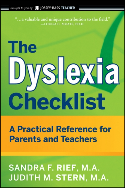 The Dyslexia Checklist : A Practical Reference for Parents and Teachers, Paperback / softback Book