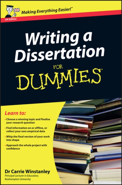 Writing a Dissertation For Dummies, Paperback / softback Book