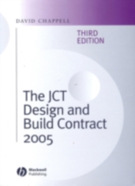 The JCT Design and Build Contract 2005, PDF eBook