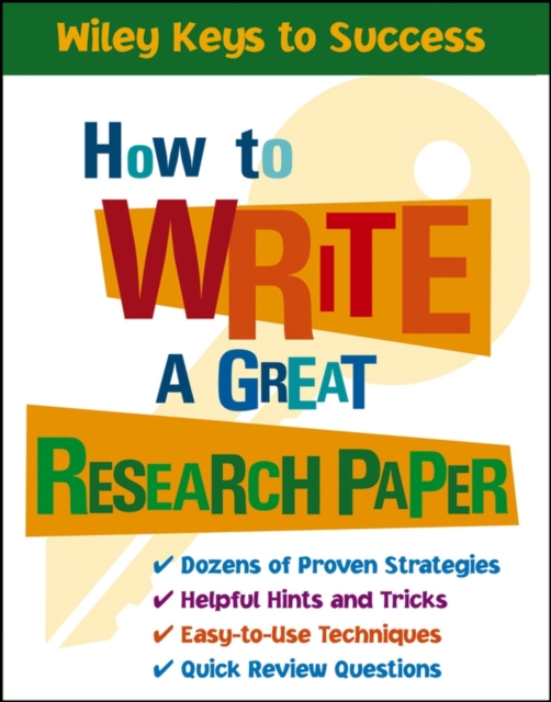 How to Write a Great Research Paper, PDF eBook