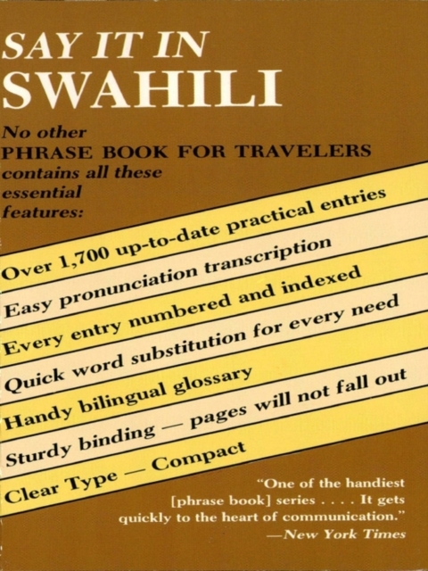 Say It in Swahili, EPUB eBook