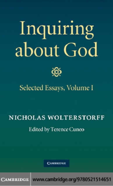 Inquiring about God: Volume 1, Selected Essays, PDF eBook