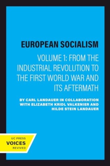 European Socialism, Volume I : From the Industrial Revolution to the First World War and Its Aftermath, Paperback / softback Book