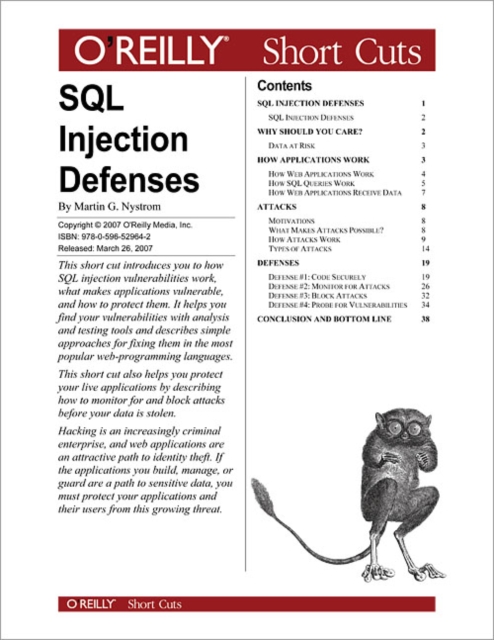 SQL Injection Defenses, PDF eBook