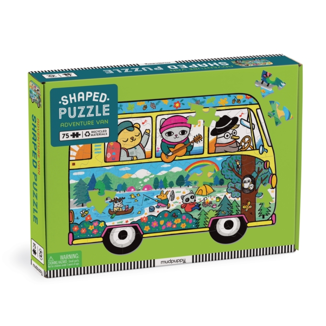Adventure Van 75 Piece Shaped Scene Puzzle, Jigsaw Book