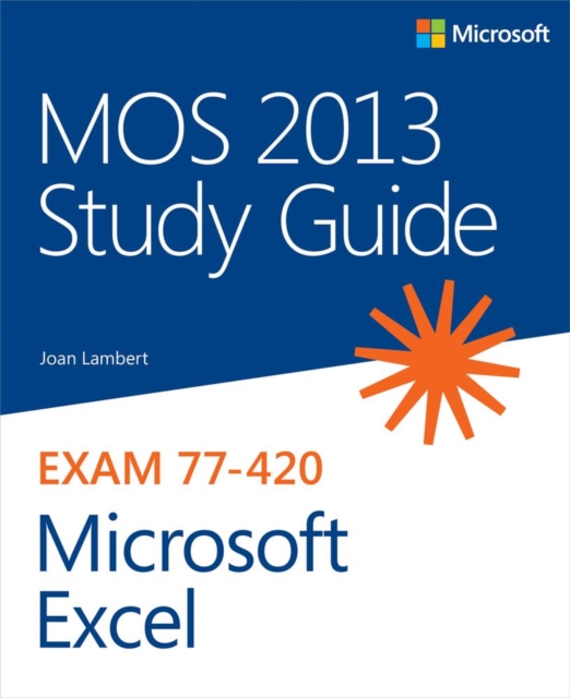 MOS 2013 Study Guide for Microsoft Excel, EPUB eBook