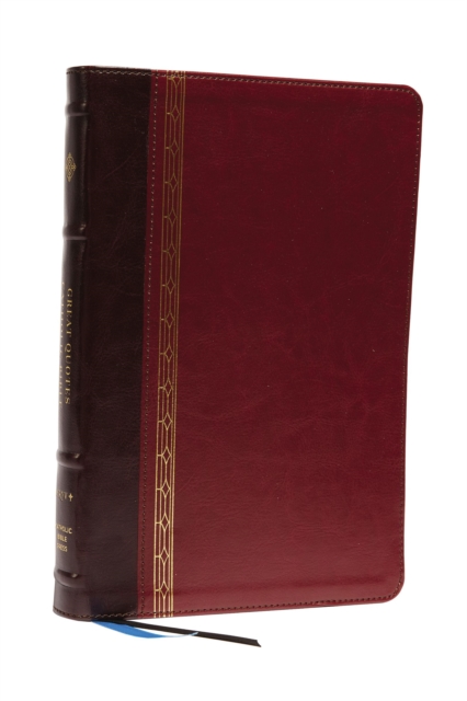NRSVCE, Great Quotes Catholic Bible, Leathersoft, Burgundy, Comfort Print : Holy Bible, Leather / fine binding Book